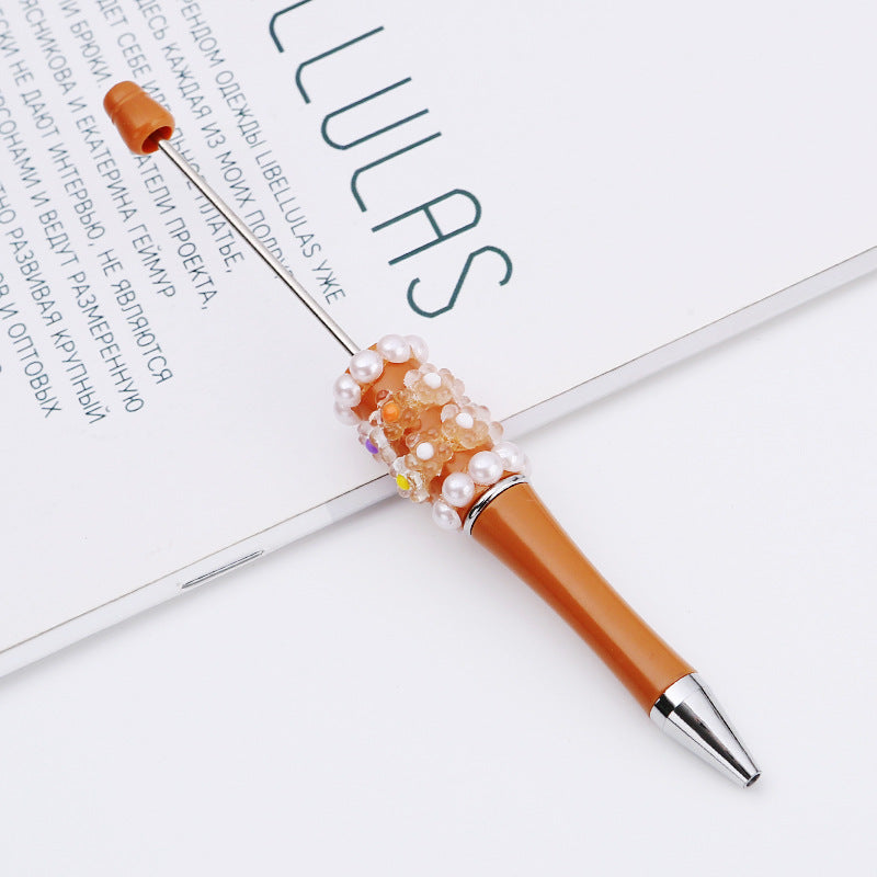 Wholesale Beadable Pens DIY Patch Pearl Flower Beadable Pen